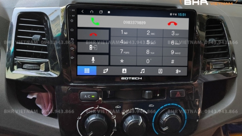Màn hình DVD Android xe Toyota Hilux 2005 - 2015 | Gotech GT6 New